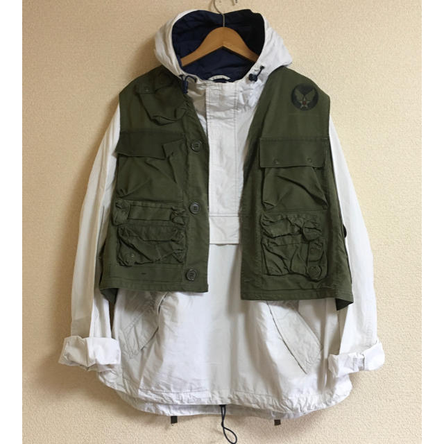 GAP(ギャップ)の90's OLD GAP コットン アノラックパーカー プルオーバー 白 メンズのジャケット/アウター(マウンテンパーカー)の商品写真