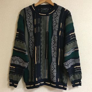 クージー(COOGI)のUSA製 3Dニット セーター 立体編み 配色◎ COOGI(ニット/セーター)