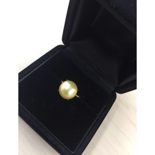 タサキ(TASAKI)の限定値下 南洋真珠 ゴールデンパール 11.2ミリ 18k リング 指輪(リング(指輪))