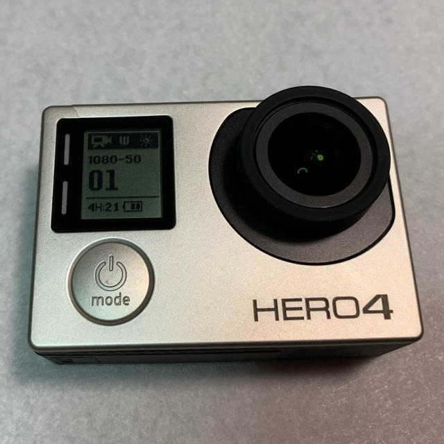 GoPro(ゴープロ)の【ジャンク品】GoPro Hero4シルバーエディション スマホ/家電/カメラのカメラ(ビデオカメラ)の商品写真