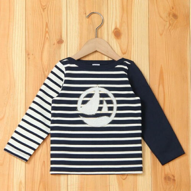 プチバトー  PETIT BATEAU カラーブロックマリニエールプルオーバー