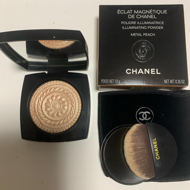 CHANEL エクラ　フェイスパウダー　メタルピーチコスメ/美容