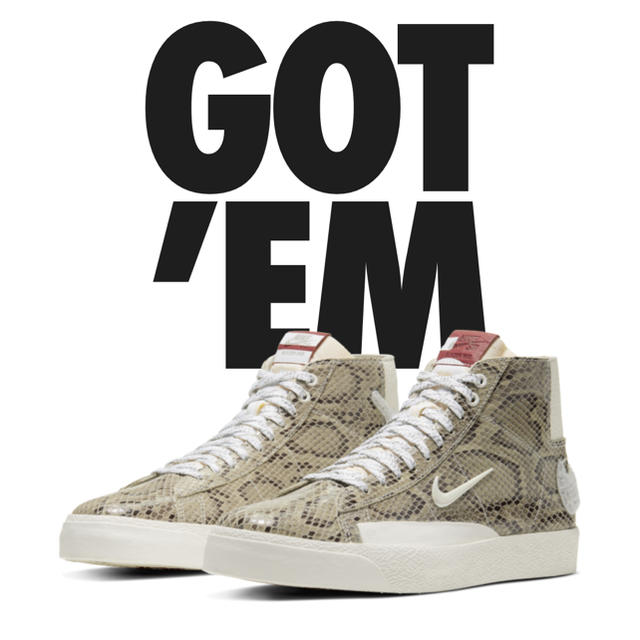 NIKE - SOULLAND×NIKE SB BLAZER MIDブレーザー スネークスキンの通販 ...