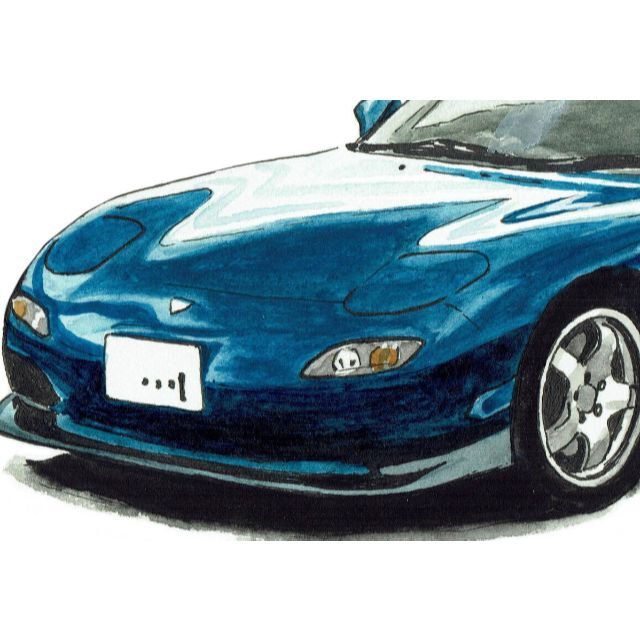 NC-319 サバンナRX-7限定版画 直筆サイン額装●作家 平右ヱ門 3