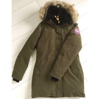 カナダグース(CANADA GOOSE)のカナダグース ヴィクトリア カーキ レディース CANADAGOOSE(ダウンジャケット)