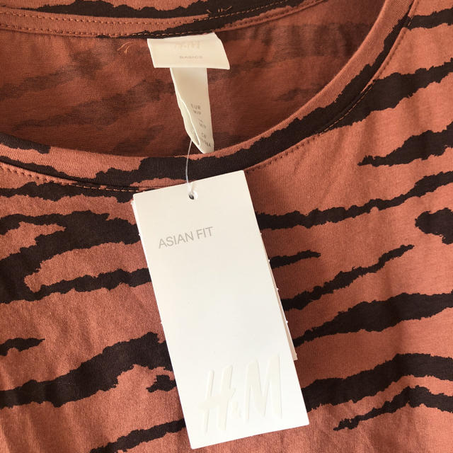 H&M(エイチアンドエム)のH&M ゼブラ柄半袖Tシャツ レディースのトップス(Tシャツ(半袖/袖なし))の商品写真