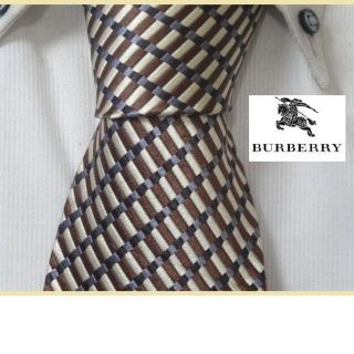 バーバリー(BURBERRY)の極美品★バーバリー英国本家★【金色ゴールドに輝く総柄】ネクタイ★最高級(ネクタイ)