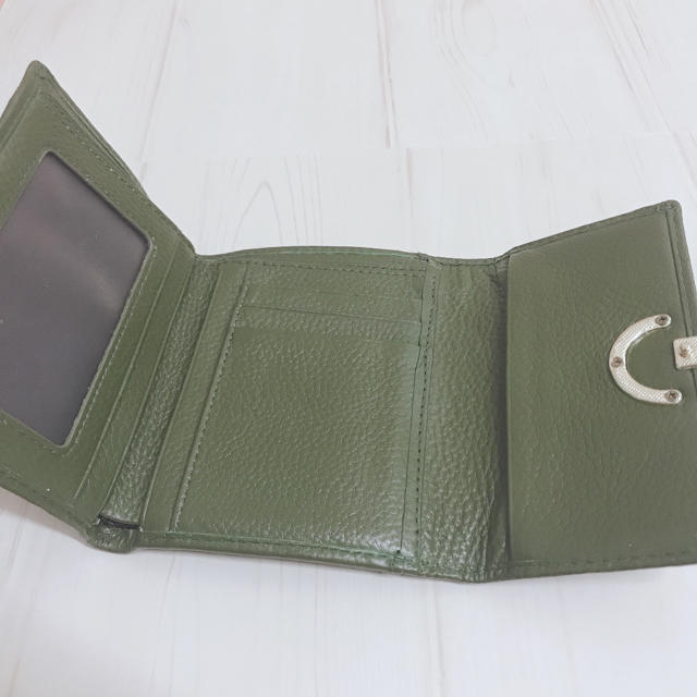 二つ折り財布 レディース 本革 財布 カード リング ninon レディースのファッション小物(財布)の商品写真