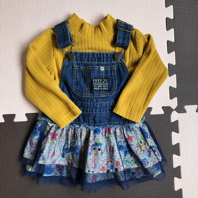 BREEZE(ブリーズ)の新品☆BREEZE ジャンバースカート80 おまけ２点セット売り キッズ/ベビー/マタニティのベビー服(~85cm)(スカート)の商品写真