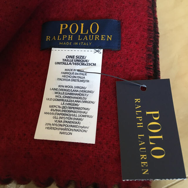 POLO RALPH LAUREN(ポロラルフローレン)の新品　ポロ　ラルフローレン　マフラー メンズのファッション小物(マフラー)の商品写真