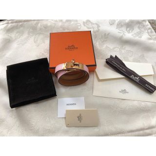 エルメス(Hermes)のエルメス　ケリー　ドゥブルトゥール　ローズサクラ　ローズゴールド(ブレスレット/バングル)