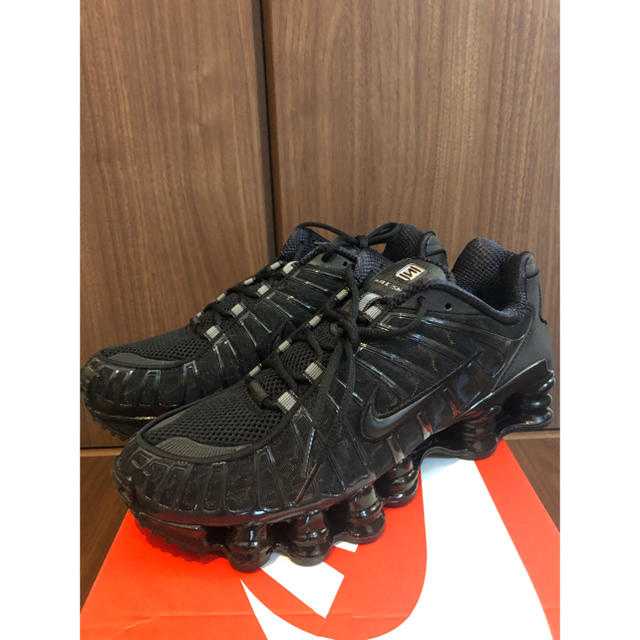 靴/シューズ26.5 NIKE SHOX TL ショックス トリプルブラック