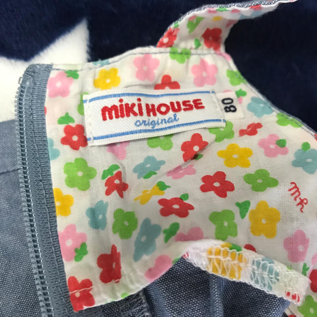mikihouse(ミキハウス)のミキハウス　花柄ワンピース キッズ/ベビー/マタニティのベビー服(~85cm)(ワンピース)の商品写真