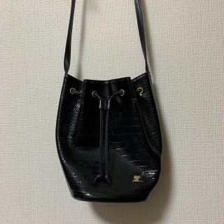 クレージュ(Courreges)のクレージュ クロコ巾着ショルダーバッグ(ショルダーバッグ)