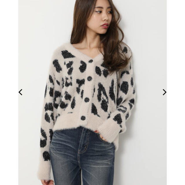 rienda(リエンダ)のrienda 新品未使用 Leopard Shaggy Knit CD レディースのトップス(ニット/セーター)の商品写真