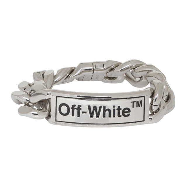 off-white シルバーブレスレット