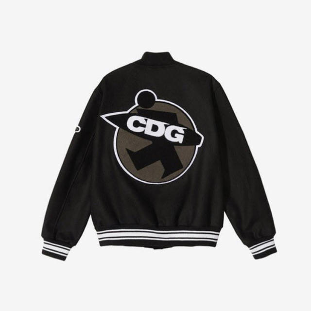 COMME des GARCONS(コムデギャルソン)のサイズL CDG × STUSSY VARSITY JACKET メンズのジャケット/アウター(スタジャン)の商品写真