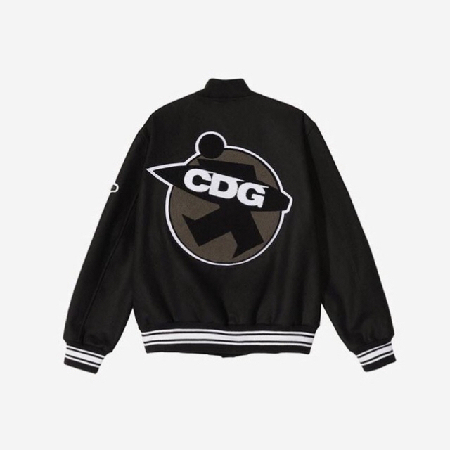 COMME des GARCONS(コムデギャルソン)のCDG × STUSSY VARSITY JACKET L コムデギャルソン メンズのジャケット/アウター(スタジャン)の商品写真