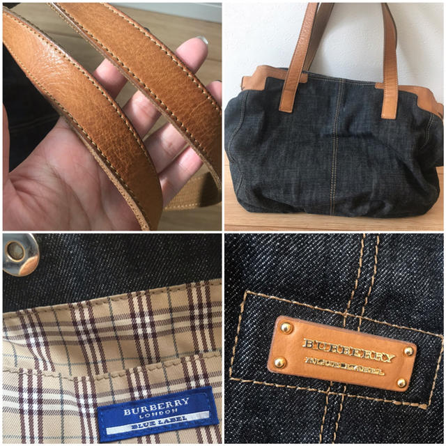 BURBERRY BULE LABEL バーバリー トートバッグ デニム