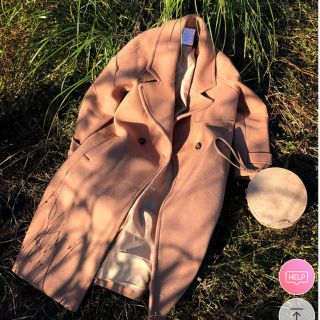 ディーホリック(dholic)のchuu ワームダブルコート choco beige 　新品(ロングコート)