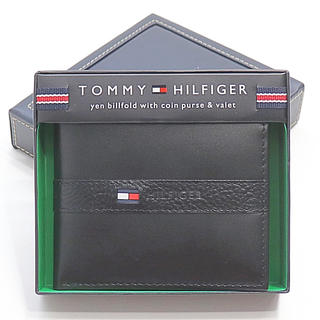 トミーヒルフィガー(TOMMY HILFIGER)の新品 トミーヒルフィガー 二つ折り財布 札入れ コインケース ランガー ブラック(折り財布)
