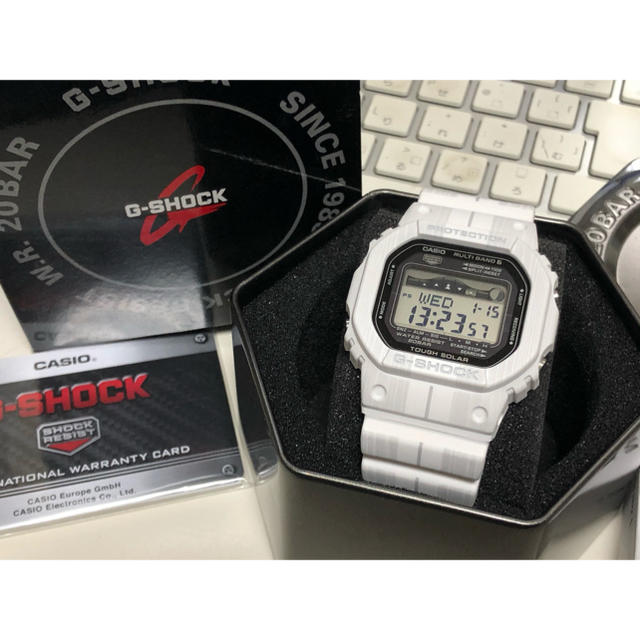 G-SHOCK/GWX-5600/スピード/電波ソーラー/木目/ウッド/ホワイト