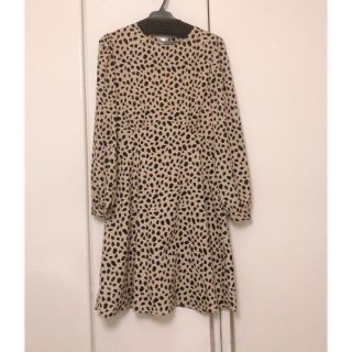 マウジー(moussy)のレオパードワンピース(ミニワンピース)