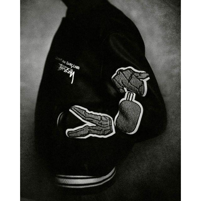 COMME des GARCONS(コムデギャルソン)のCDG × STUSSY VARSITY JACKET Sサイズ メンズのジャケット/アウター(スタジャン)の商品写真