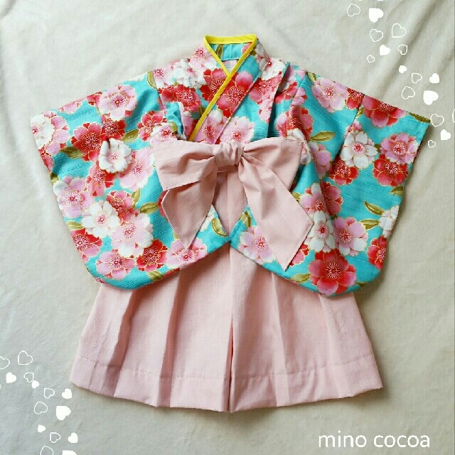 サマーセール♡handmade baby HAKAMA 80-90cm