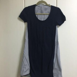 サカイ(sacai)のsacaiニット×シャツワンピ(ミニワンピース)