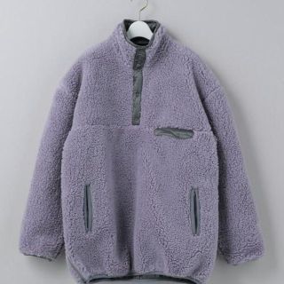 ビューティアンドユースユナイテッドアローズ(BEAUTY&YOUTH UNITED ARROWS)のroku ボア　プルオーバー　M 新品　６　ロク(ブルゾン)