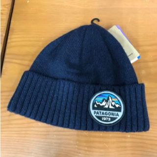 パタゴニア(patagonia)の新品タグ付 パタゴニア ニット帽 ブロデオビーニー ネイビー(ニット帽/ビーニー)