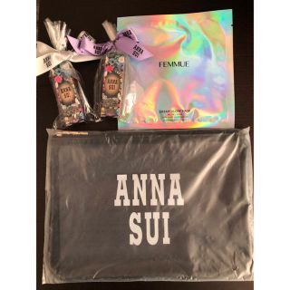 アナスイ(ANNA SUI)のアナスイクリアポーチ・リキッドファンデーション・ファミュシートマスク(ポーチ)