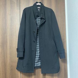 ブラックレーベルクレストブリッジ(BLACK LABEL CRESTBRIDGE)のBLACK LABEL メンズ　ステンカラーコート　ブラック(ステンカラーコート)