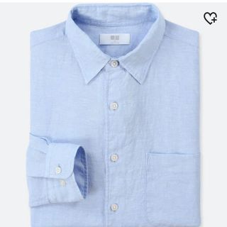 ユニクロ(UNIQLO)のユニクロ　プレミアムリネンシャツ　メンズ　Mサイズ(シャツ)