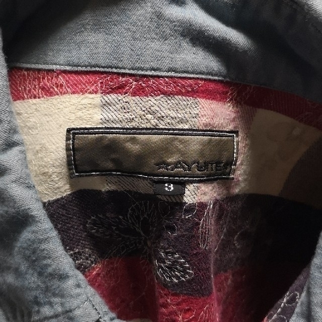 AYUITE - AU14S TAKUYA∞着用 アユイテ刺繍チェックシャツの通販 AYUITE - AU14S TAKUYA∞着用 アユイテ刺繍チェックシャツの通販