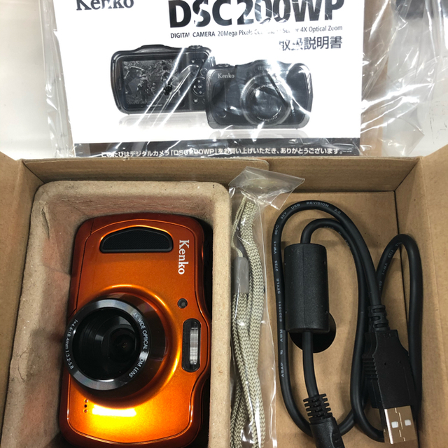 防水デジカメ　Kenko DSC200WP  箱・説明書・SDカード付きKenko