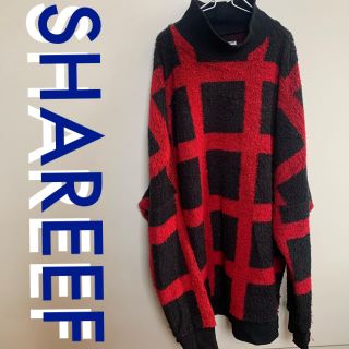 シャリーフ(SHAREEF)のSHAREEF FRAME CHECK HIGH NECK DOLMAN L/S(ニット/セーター)