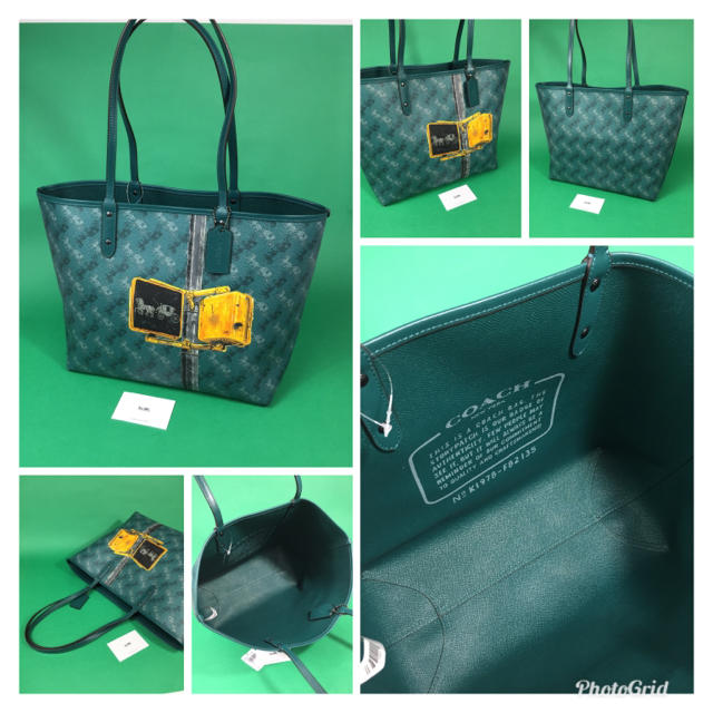 COACH(コーチ)のコーチ ホース アンド キャリッジ トートバッグ F82135 グリーン 新品 レディースのバッグ(トートバッグ)の商品写真