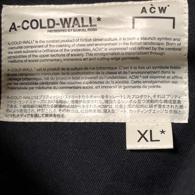 a cold wall warehouse coat 【最終値下げ】早い者勝ち