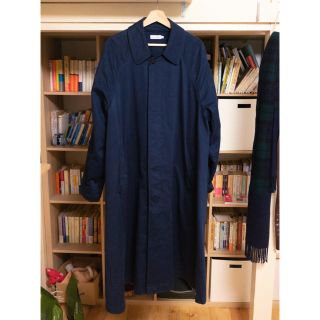 コムデギャルソン(COMME des GARCONS)のSanslmite サンリミット / Balmacaan Coat ネイビーチノ(ステンカラーコート)