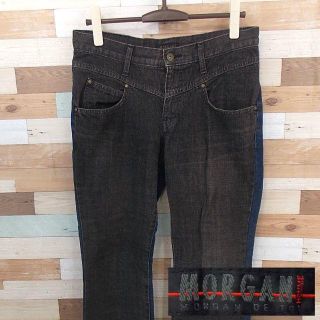 モルガンオム(MORGAN HOMME)の【MORGAN HOMME】 美品 モルガンオム ジーンズ デニム 裏ブルー迷彩(デニム/ジーンズ)