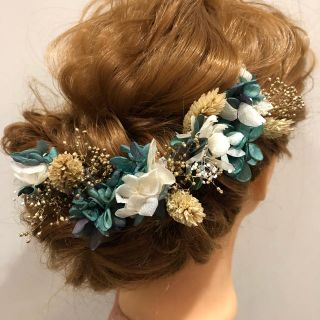 プリザーブドフラワー 髪飾り(ヘアアクセサリー)