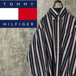 トミーヒルフィガー(TOMMY HILFIGER)の【ぽーりー様専用☆】トミーヒルフィガー☆オールド刺繍クラシックストライプシャツ(シャツ)