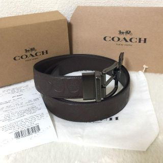 コーチ(COACH)のCOACH ﾜｲﾄﾞ ﾊｰﾈｽ ｶｯﾄ ﾄｩ ｻｲｽﾞ ﾘﾊﾞｰｼﾌﾞﾙ ｴﾝﾎ(ベルト)