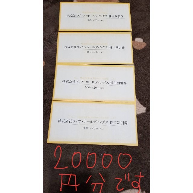 ヴィアホールディングス 株主優待 20000円分