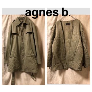 アニエスベー(agnes b.)のagnes b. ライナー付きトレンチコート　ミリタリー　カーキ(トレンチコート)