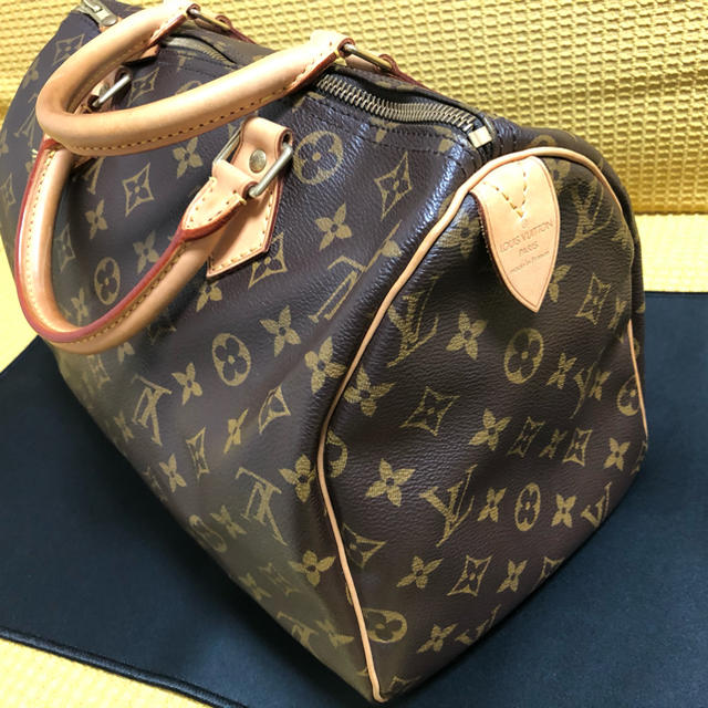 LOUIS VUITTON - ルイヴィトン モノグラム スピーディ25 箱付き 鍵付き