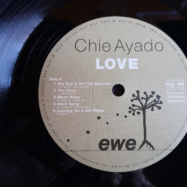 新作 綾戸智絵/LOVE/EWE HQ-180 chie ayado レコード限定盤 ポップス+ロック(邦楽)