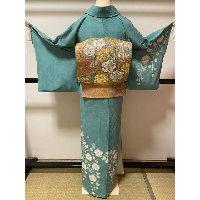 辻が花 絞り訪問着 ふくれ織袋帯 セット-
